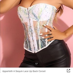 Lace up corset